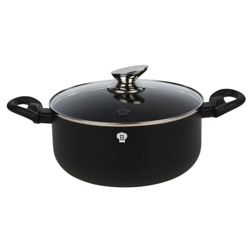 Blaumann 15 Pc Cookware Frying Cooking Grill Pan Pots Saucepan Soft Touch Handle (Aquamarine) - Image 6