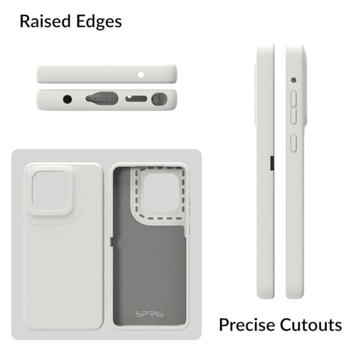 Image of SPRIG Compatible with Moto Edge 60 Stylus Premium SilkTone Back Cover Drop Tested Shock Proof Mobile Case for Men, Women, Boys and Girls with Camera Protection (Light Grey)