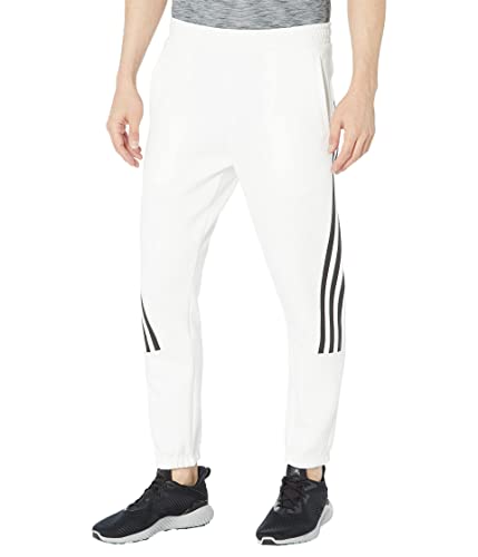 Adidas Mens Future Icon 3-Stripes Pants White Medium