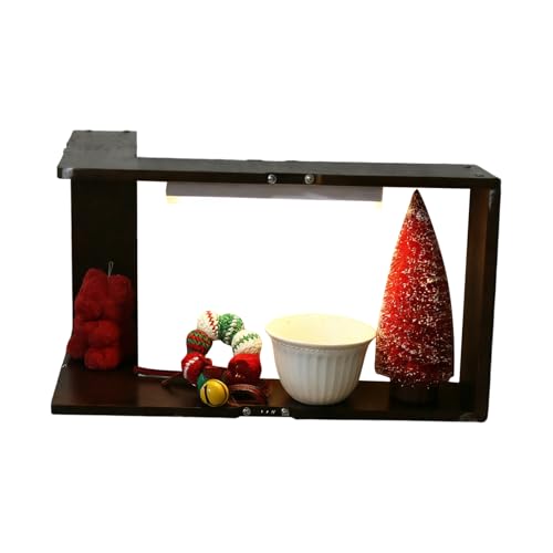 gifyym Estantes Flotantes | Almacenamiento de Exhibición de Madera Estético | Estantes Pared Retro para Exposición - para Decoración del Hogar Baño Dormitorio Sala de Estar Oficina