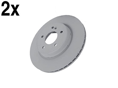 for Mercedes (select 98-09 models) Brake Disc Rear L+R (x2) Zimmerman COAT Z