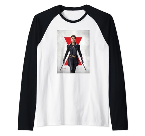 Marvel Black Widow Melina t-shirt raglan confortable anti-déformation pour le quotidien