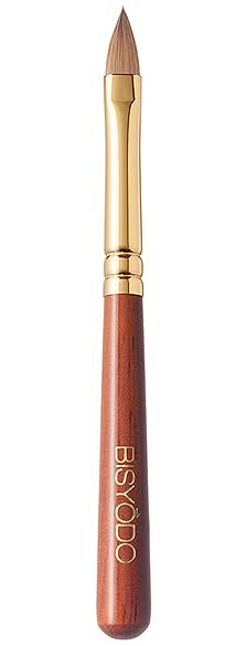 BISYODO Short Series Lip Brush - Round Flat Type