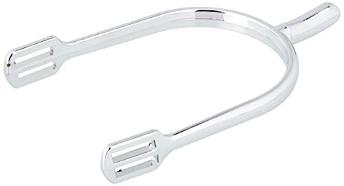 Foto von Covalliero Sporen mit Sporenriemen, Reitsporen, Reithilfe, paarweise, Damen, Edelstahl, Innendurchmesser 25mm, Reiter, Reiterin, Tropfenform