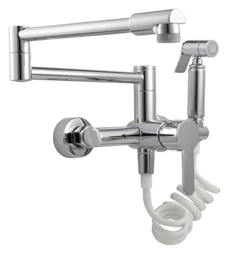 Robinet cuisine mural douchette extractible pour en finir avec le manque de place