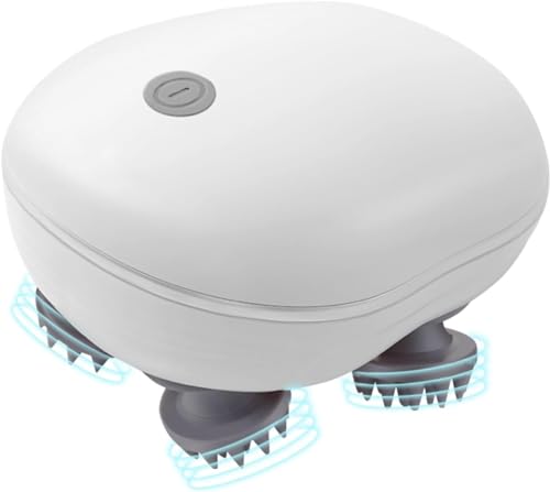 Padom electric Scalp Massager,Head Massager Scalp Stress Relax,Silicone Scalp Massager,Head Massager for Hair Growth,Head Scratcher,Scalp Massager Shampoo Brush,pet Massager,cat,Dog