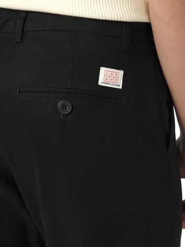 Image of Urbano Fashion Men's Straight Fit Mid Rise Cotton Casual Chinos Trousers Stretch