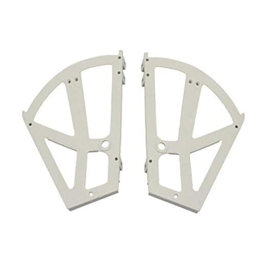Bisagras de armario de almacenamiento, 1 par, para zapateros, con bastidor de plástico de dos capas, accesorios de repuesto para estante de zapatos, blanco