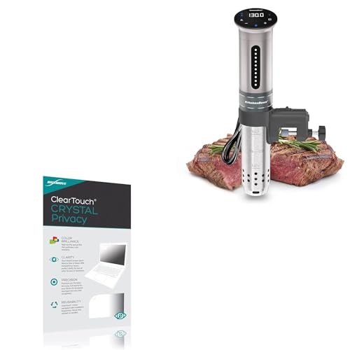 BoxWave Screen Protector Compatible with KitchenBoss Sous Vide G310PS - ClearTouch Crystal Privacy (2-Pack), Privacy Screen Protector Flexible Film Clear
