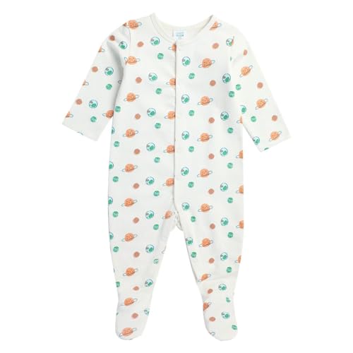 Image of miniklub Baby Front Open Long Sleeve Full Length Knitted Cotton Sleep Suit (Yellow Color)