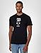 KARL LAGERFELD Paris Men's Short Sleeve T-Shirt with Kocktail Karl Character Graphic Black