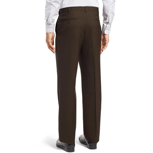 Image of Men's Cozy Hidden Expandable Waist Dress Pants | Premium Stretch Texture Weave Work to Weekend Pants