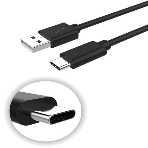 Image of Original USB to Type C Fast Charging Charger Lead Compatible with Galaxy A71 A51 A40 A20E, M31, S10+ S10 S9+ S9 S8+ S8 S20+ (1M, Black)