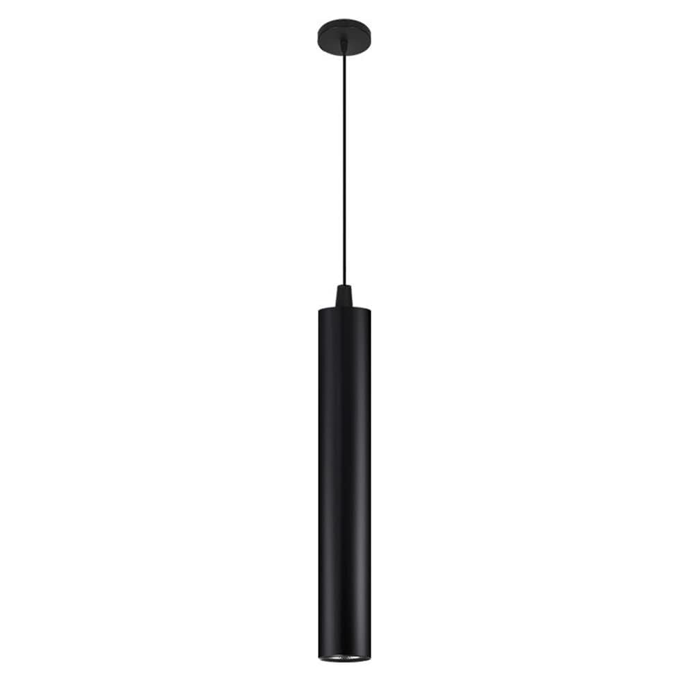 Genérico Lámpara de techo aluminio con suspensión cilíndrica y luces LED nórdicas, tubo largas creativas(6 * 30cm,White Light)