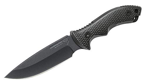 United Cutlery 10.69" Bushcraft Tactical Field Knife, Black