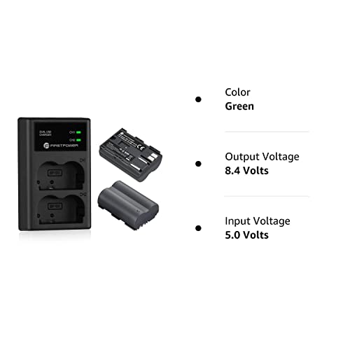 Firstpower Bp-511 Bp-511A Battery 2-Pack 2200Mah And Dual Usb Charger For Canon Eos 5D 10D 20D 20Da 30D 40D 50D 300D D30 D60 And More Camera #TOP7