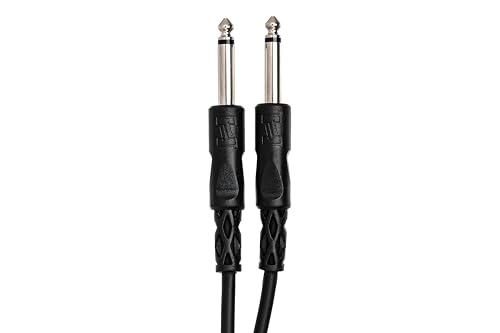 Cable de audio Hosa 1/4" TS macho - 1 pie miniatura 3