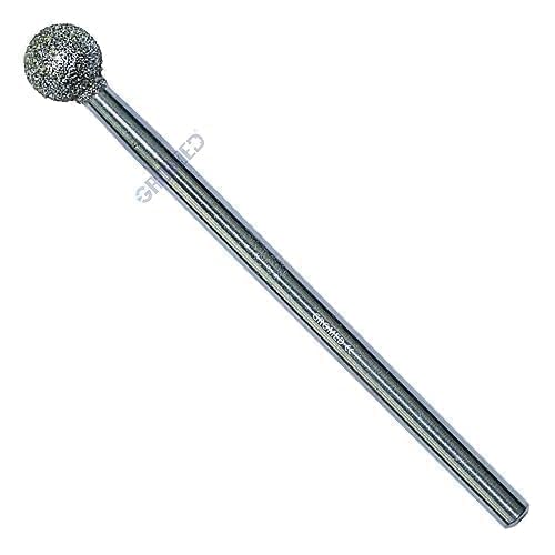 Gromed Diamond Round Bur/Burrs for ENT, Neuro & Micro (German Make), Size: 0.6mm - Stainless Steel-image-47