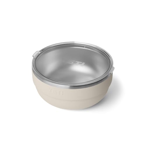 Image of YETI Rambler Bowl, Vacuum Insulated, Stackable and Nestable Stainless Steel Bowl with Lid, 4.5 Quart, Cape Taupe