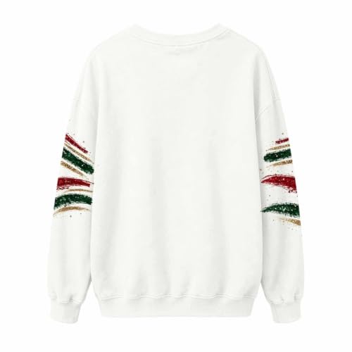 Funny Christmas Sweatshirts For Women 2026 Fall Cute Graphic Pullover Tops - image 7