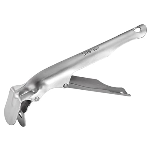 Elevador de bandejas pinza cable tornero mini batidor bastidores Abrazadera portacubiertos Agarrador de ollas clip de placa caliente clip de plato de cocina Acero inoxidable Silver Cabilock