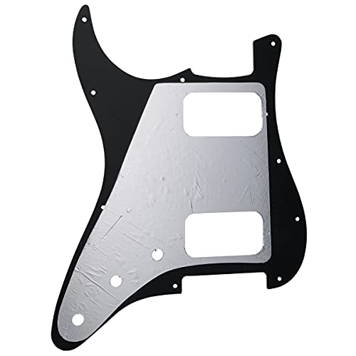 Musiclily Pro 11 Trous Round Corner HH Pickguard Strat 2 Humbuckers Plaque de Protection pour Guitare électrique… - Les Beatles, Paul McCartney, John Lennon, RIngo Starr, George Harrison Musiclily Pro 11 Trous Round Corner HH Pickguard Strat 2 Humbuckers Plaque de Protection pour Guitare électrique… – Image 4
