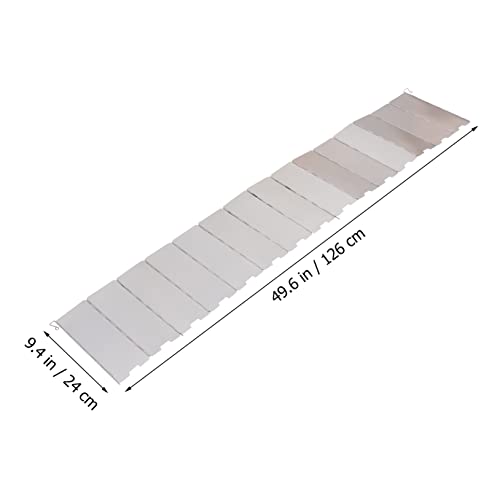 Ganazono 1Pc Barbecue Windshield Splatter Shield Guard Outdoor Windshield Outdoor Silver Aluminum Alloy Cooking Utensils Camp Stove Windshield Practical Bbq Windshield Hiking Supplies #TOP2