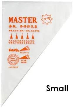100 PCS Piping Bag Small/Medium/Large Disposable Cream Icing Bag for Cake Icing Cupcakes Cookies Macarons Dessert Decorating (Large)