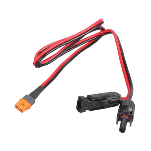 Cable XT60IF hembra de 30A y 12 AWG para la conexión de paneles solares
