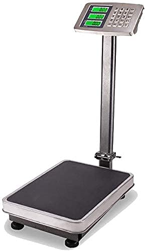 DFEDHF Electronic Scales Multifunctional Platform Digital Scales Portable Electronic Weighting Precision Scales with Backlight LCD Display for Industrial Postal, A-150kg