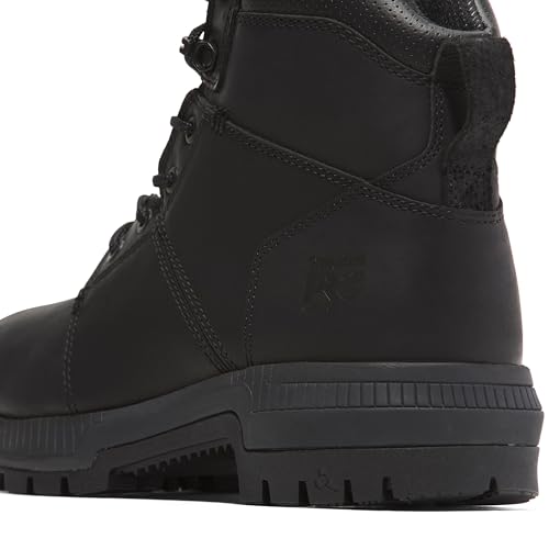 Timberland PRO Timberland PRO Men's Montauk 6 Inch Steel Safety Toe Industrial Work Boot, Jet Black, 14M