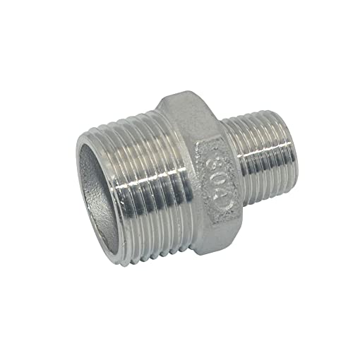 1"X1/2" Female Nipple Threaded Pipe Fitting, Reducer Coupling,Stainless Steel 304 Npt (1"X1/2") #TOP3