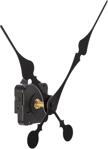 Hicarer 31mm High Longitudinal Axis Clock Movement Quartz Clock Movement Replacement Parts DIY Wall Clock Movement with 2 Spades Hands to Adjust Dials up to 51.5cm/20 Inches Diameter