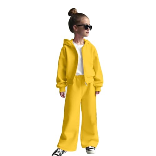 Girls Clothes 3 Piece Fashion Fall Hoodie Outfits Sweatshirt,Sweatpant and White T - Shirt Sweatsuit Sets3