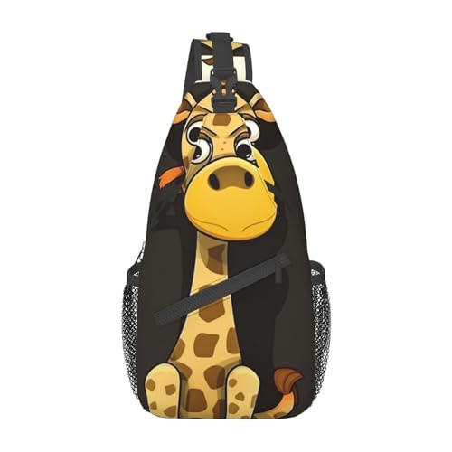 Sling Bag para Hombre y Mujer con Diseño de Jirafa