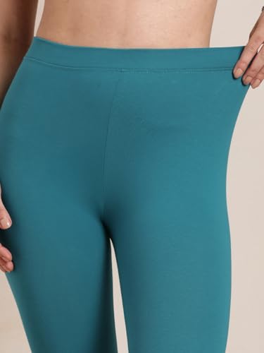Image of TWIN BIRDS Women Viscose Ankle Leggings | Stretchable Kurti Wear Bottom