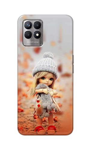 Image of PRINTFIDAA Doll Cute Girl Amazing Beauty Little Kid Child Playing Hard Back Cover for Realme 8i Back Cover -(P6) KAT1001