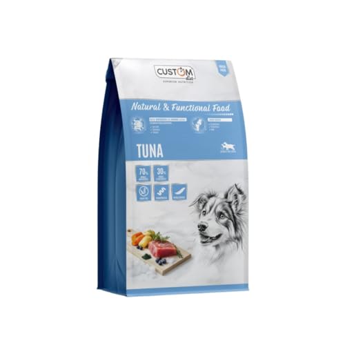 Custom Diet - Pienso Salmón 10 kg – Pienso Completo para Perros Adultos con Salmón Premium, Alta Digestibilidad, Salud Digestiva, Pelaje Brillante y Piel Sana