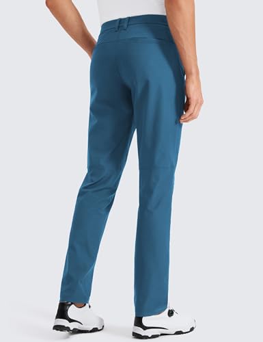 Image of CRZ YOGA All Day Comfy Golf Pants 28 inch /30 inch /32 inch /34 inch /36 inch | Decent Stretch, Wrinkle-Resistant, Casual, Slightly Tapered Leg, Flat Front, Pockets, Trousers for Men
