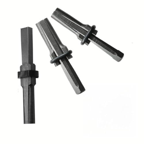 Wodsty Cuñas de separación de roca de 3 piezas para piedra, granito y hormigón, 16 mm, 18 mm, 23 mm de diámetro, acero al cromo vanadio