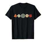 Vintage Dice set JdR Juego de rol .Dados D20 Tablero de juego de dados ¿Te gustan los juegos de rol? Juego de rol. Camiseta con accesorio de regalo de jugador de dados. ¿Eres fanático de los juegos de rol de fantasía?