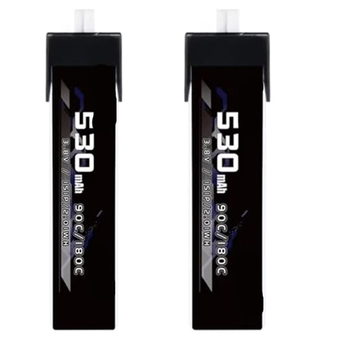Batteries 1S 530mAh pour quadricoptères micro drone pack de 2