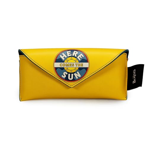 Étui de protection souple contre les rayures de lunettes Jaune caramel The Beatles