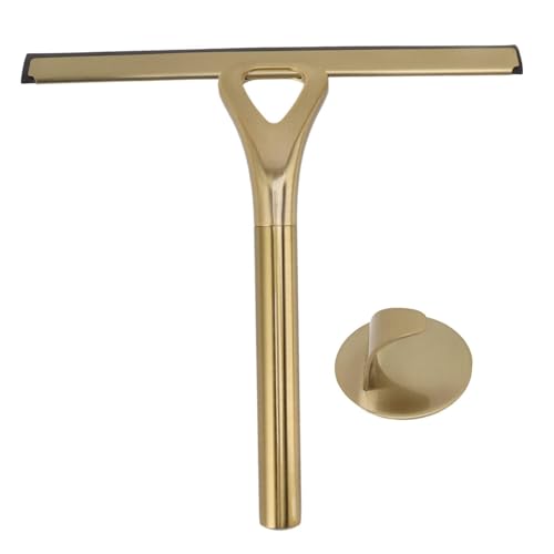 Image of TOPINCN Stainless Steel Squeegee Window Cleaning Glassware Household Tile Squeegees Mirror Scratch Artifact for Glass Cleaner Gold Shower Squeegees, TOPINCN8mb06ri1sk
