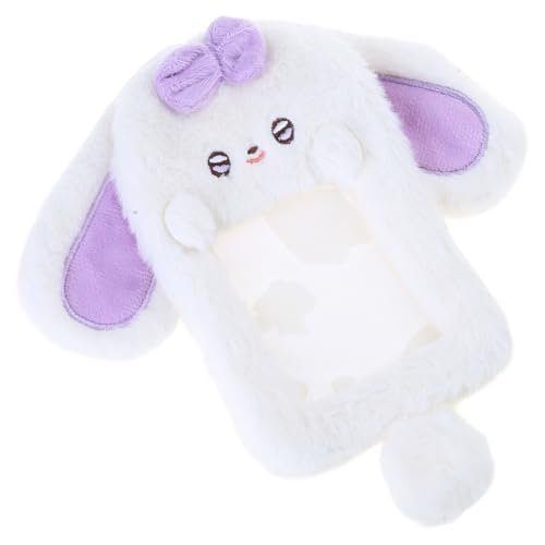 Plush Rabbits Card Holder Lovely Photo Card Holder Cartoon Animal Card Sleeve