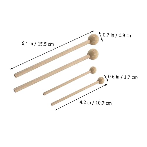 Par de baquetas de percusión con agarre cómodo miniatura 2
