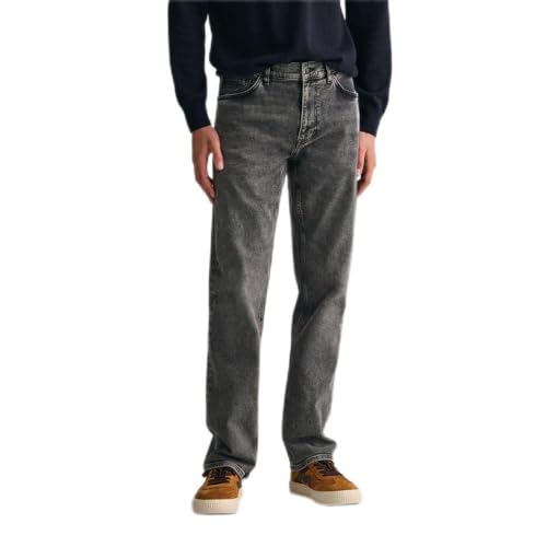 Jeans GANT regular black wash pour homme en denim premium au design moderne