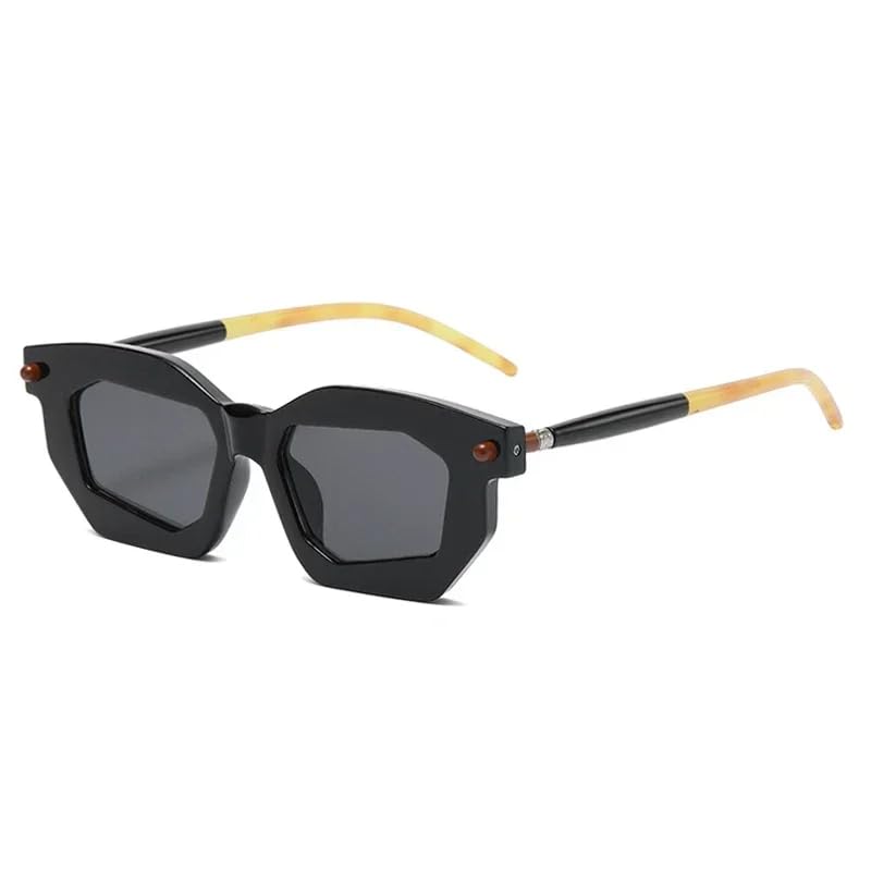 Lunettes de soleil bicolores Polygon pour protéger vos yeux avec un style punk unique