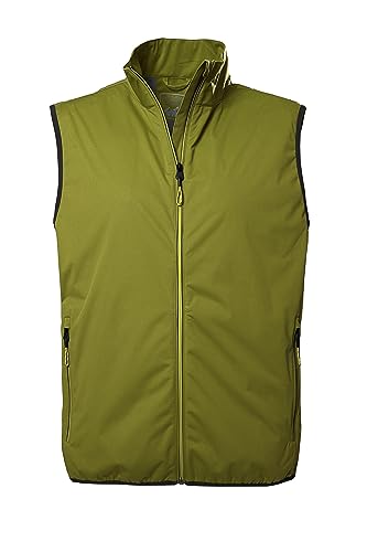 Chaleco de hombre cortavientos Killtec KOS 257 MN VST chaqueta sin mangas verde de 2 capas