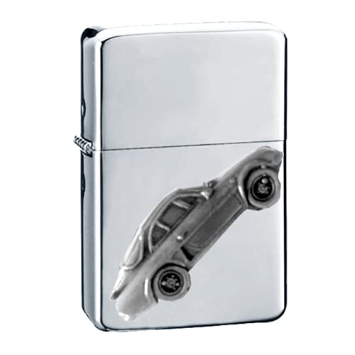 Briquet classique Alpine A110 ref209 avec couvercle rabat, cadeau argent idéal